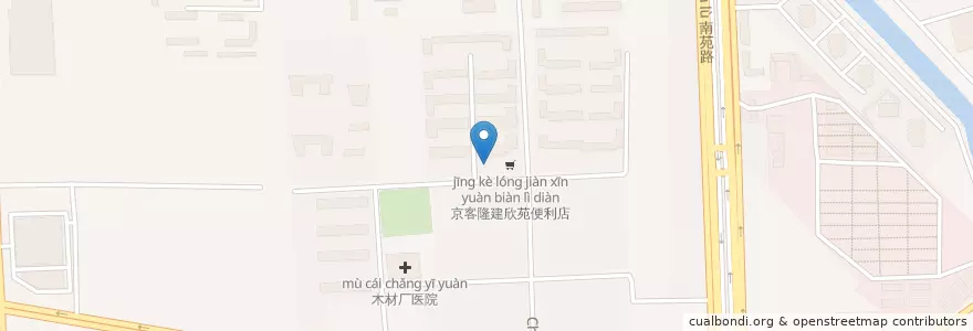 Mapa de ubicacion de 中国农业银行 en China, Peking, Hebei, 丰台区.