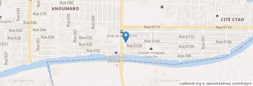 Mapa de ubicacion de Pharmacie les Remblais en Ivory Coast, Abidjan, Marcory.
