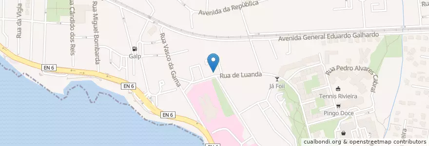 Mapa de ubicacion de Farmácia Junqueiro en 포르투갈, Área Metropolitana De Lisboa, Lisboa, Grande Lisboa, Cascais, Carcavelos E Parede.