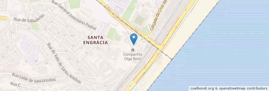 Mapa de ubicacion de Restaurante "O Táxi" en Portekiz, Grande Lisboa, Lizbon, Penha De França, São Vicente.