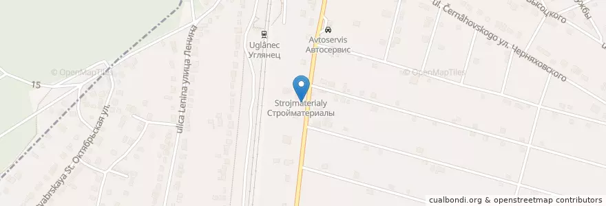 Mapa de ubicacion de Автомойка en Russie, District Fédéral Central, Oblast De Voronej, Верхнехавский Район, Углянское Сельское Поселение.