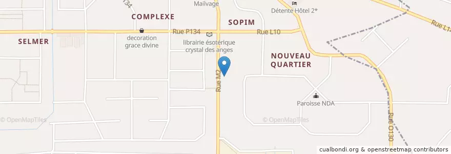 Mapa de ubicacion de SIB en ساحل عاج, آبیجان, Yopougon.