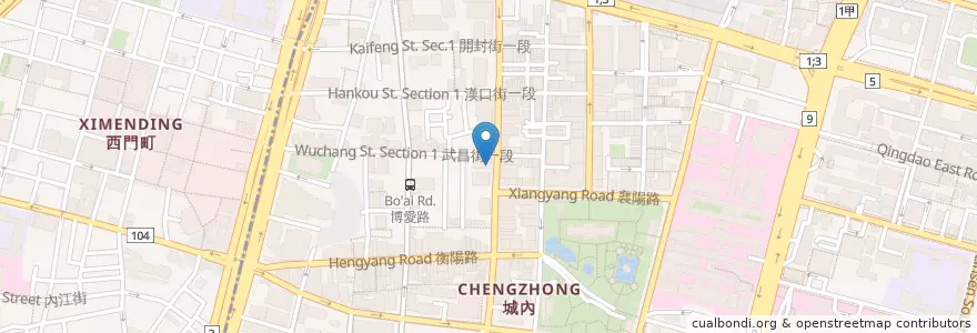 Mapa de ubicacion de 瑞興商業銀行 en Tayvan, 新北市, Taipei, 中正區.