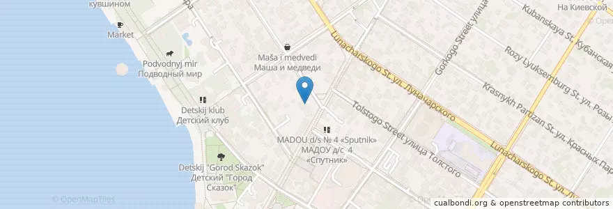 Mapa de ubicacion de Sberbank en Russia, South Federal District, Krasnodar Krai, Городской Округ Геленджик.