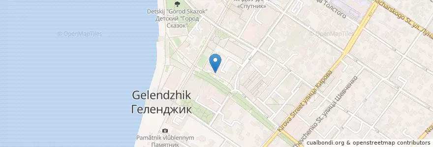 Mapa de ubicacion de Синабон en Rusia, Южный Федеральный Округ, Краснодарский Край, Городской Округ Геленджик.