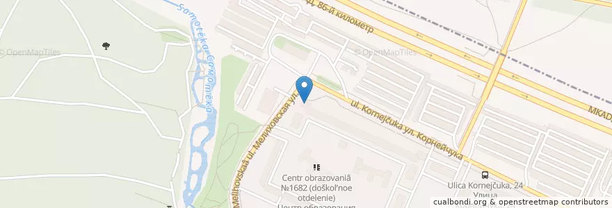 Mapa de ubicacion de Спортивно-досуговый центр «Кентавр» en Rússia, Distrito Federal Central, Oblast De Moscou, Район Бибирево.