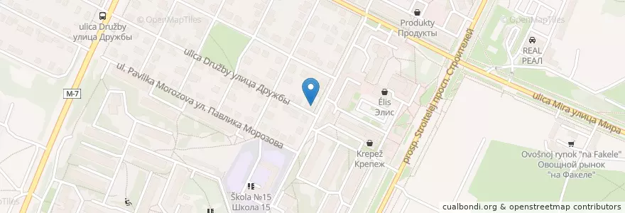 Mapa de ubicacion de Ветеринарная аптека клиника en Rusia, Distrito Federal Central, Óblast De Vladímir, Городской Округ Владимир.