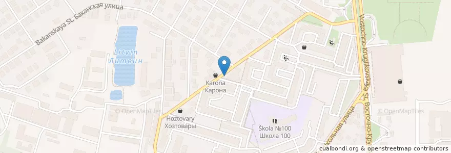 Mapa de ubicacion de Царское село en Russia, South Federal District, Krasnodar Krai, Krasnodar Municipality.