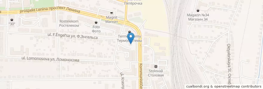 Mapa de ubicacion de ОТП Банк en Russland, Föderationskreis Zentralrussland, Oblast Woronesch, Лискинский Район, Городское Поселение Лиски.