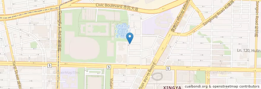 Mapa de ubicacion de 雅加達早餐店 en Тайвань, Новый Тайбэй, Тайбэй, 信義區.