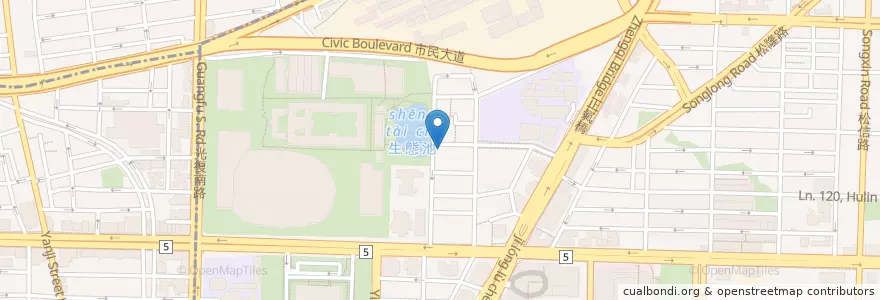 Mapa de ubicacion de 超初文創 en 台湾, 新北市, 台北市, 信義区.