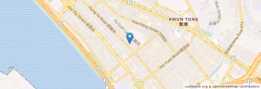Mapa de ubicacion de 保華企業中心停車場 Paul Y. Centre Car Park en China, Guangdong, Hong Kong, Kowloon, Wilayah Baru, 觀塘區 Kwun Tong District.