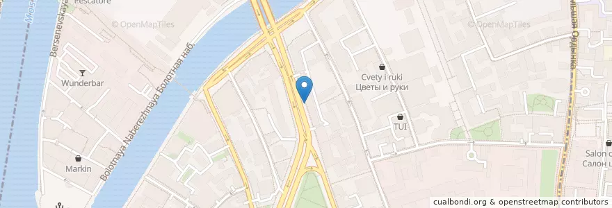 Mapa de ubicacion de Москва 119180 en Rusya Federasyonu, Центральный Федеральный Округ, Москва, Центральный Административный Округ, Район Якиманка.