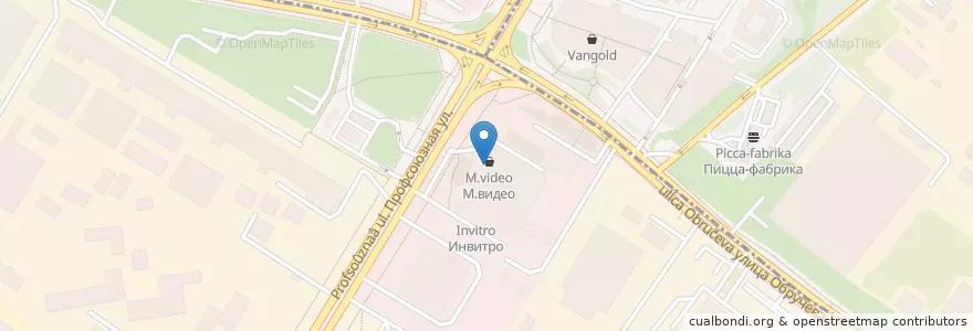 Mapa de ubicacion de Стоматология доктора Князькина en Russie, District Fédéral Central, Moscou, Юго-Западный Административный Округ.