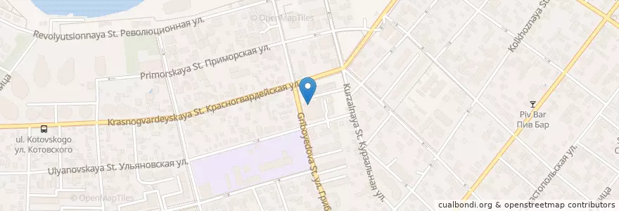 Mapa de ubicacion de Столовая "Дружба" en Russia, South Federal District, Krasnodar Krai, Городской Округ Геленджик.