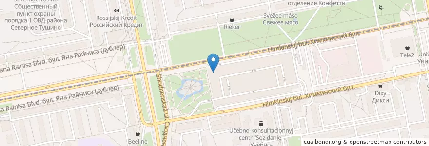 Mapa de ubicacion de ДжонДжоли en Rusya Federasyonu, Центральный Федеральный Округ, Москва, Северо-Западный Административный Округ.