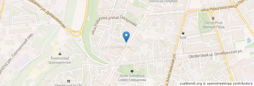 Mapa de ubicacion de Берлога en Russie, District Fédéral De La Volga, Oblast De Nijni Novgorod, Городской Округ Нижний Новгород.