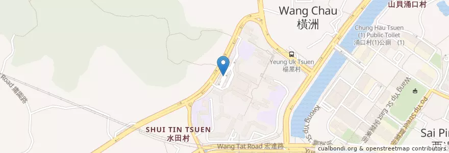Mapa de ubicacion de 朗屏邨 Long Ping Estate en Chine, Hong Kong, Guangdong, Nouveaux Territoires, 元朗區 Yuen Long District.