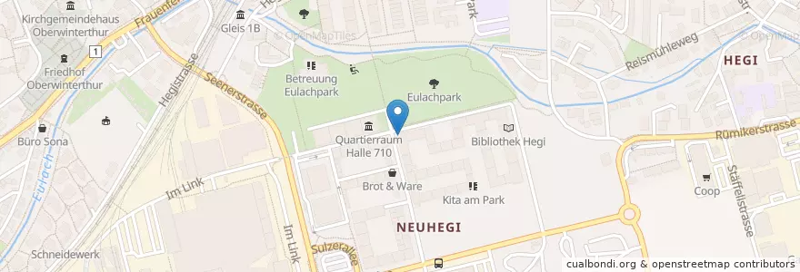 Mapa de ubicacion de Gerry's Bar en 스위스, 취리히, Bezirk Winterthur, Winterthur.