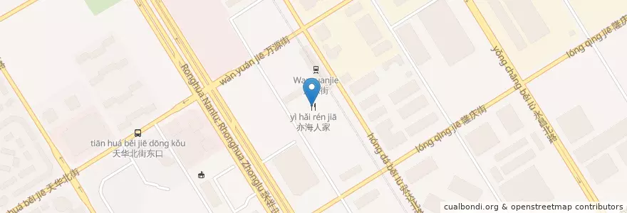 Mapa de ubicacion de 亦海人家 en China, Pequim, Hebei, 大兴区.