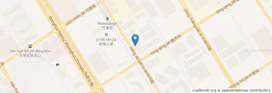 Mapa de ubicacion de 中国工商银行 en الصين, بكين, خبي, 大兴区.