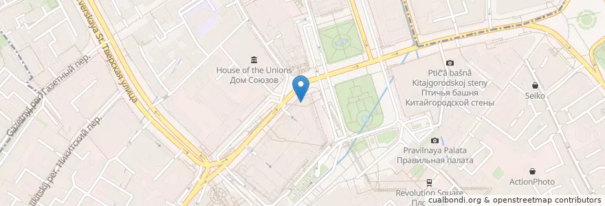 Mapa de ubicacion de Страна которой нет en Rusia, Distrito Federal Central, Москва, Distrito Administrativo Central, Тверской Район.