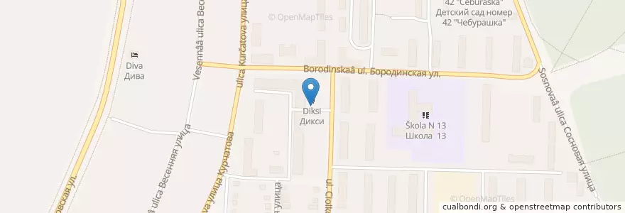 Mapa de ubicacion de Сбербанк en 러시아, Центральный Федеральный Округ, Московская Область, Городской Округ Подольск.