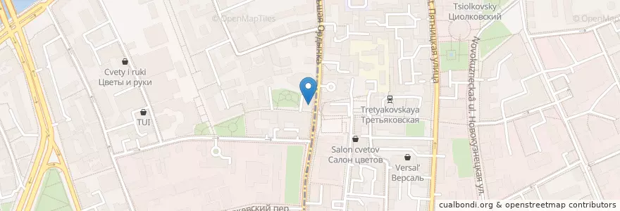 Mapa de ubicacion de Tutta la Vita en ロシア, 中央連邦管区, モスクワ, Центральный Административный Округ.