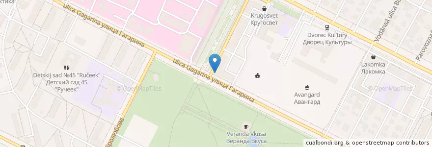 Mapa de ubicacion de У Парка en Rusia, Центральный Федеральный Округ, Московская Область, Коломенский Городской Округ.