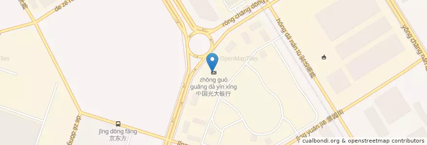 Mapa de ubicacion de 中国光大银行 en Çin, Pekin, Hebei, 大兴区.