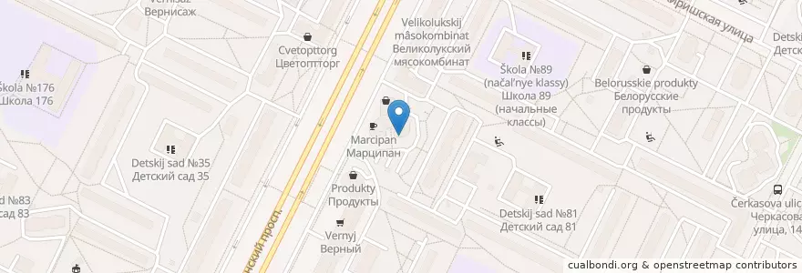 Mapa de ubicacion de Открытие en Rusland, Северо-Западный Федеральный Округ, Oblast Leningrad, Sint-Petersburg, Калининский Район, Округ № 21.