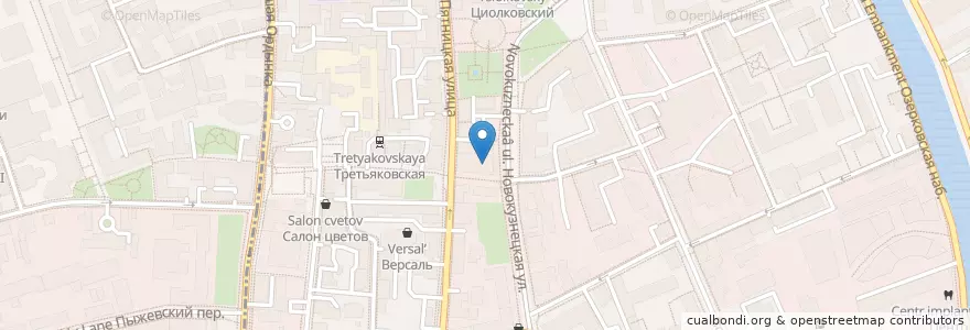 Mapa de ubicacion de Козловица en 러시아, Центральный Федеральный Округ, Москва, Центральный Административный Округ, Район Замоскворечье.