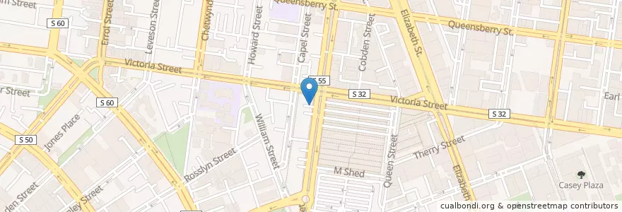 Mapa de ubicacion de Market Star Cafe en Australien, Victoria, City Of Melbourne.