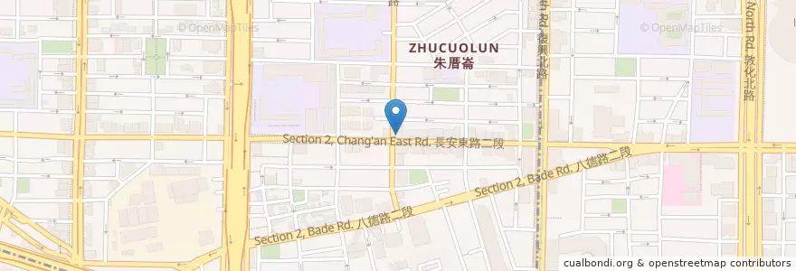Mapa de ubicacion de 長安東路派出所 en تایوان, 新北市, تایپه, 中山區.