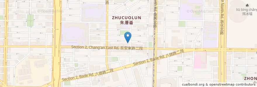 Mapa de ubicacion de 馥田鐵板燒 en Tayvan, 新北市, Taipei, 中山區.