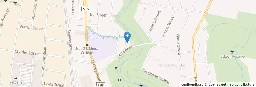 Mapa de ubicacion de Lake Park Kindergarten en Австралия, Виктория, City Of Moreland.