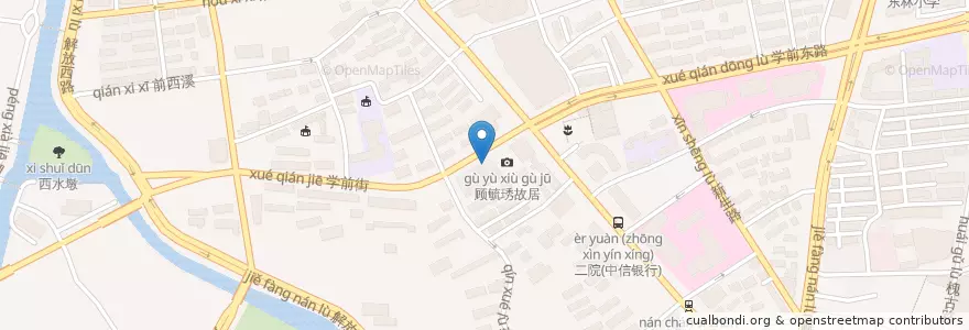 Mapa de ubicacion de 招商银行 en 중국, 우시시, 梁溪区(Liangxi).