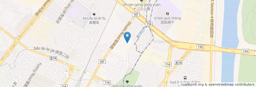 Mapa de ubicacion de 樹林區衛生所 en Taiwan, 新北市, 樹林區.