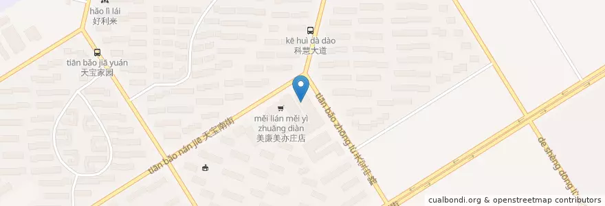 Mapa de ubicacion de 日昌餐厅 en 中国, 北京市, 河北省, 大兴区.