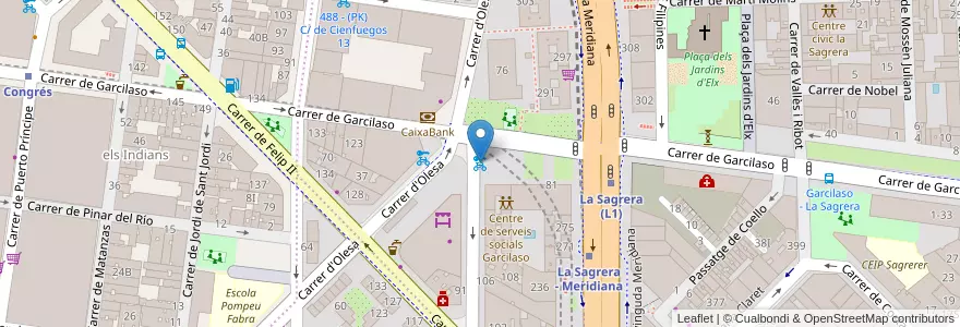 Mapa de ubicacion de 246 - Juan de Garay 116 en 스페인, Catalunya, Barcelona, Barcelonès, 바르셀로나.