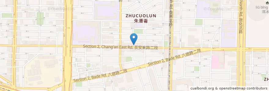 Mapa de ubicacion de 咖哩王日式咖哩專賣店 en Тайвань, Новый Тайбэй, Тайбэй, 中山區.