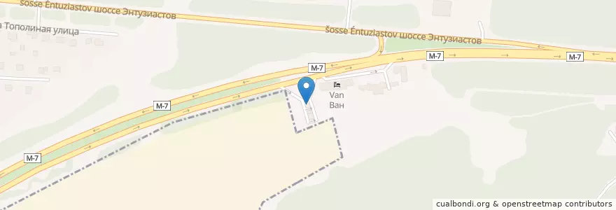 Mapa de ubicacion de Shell en 러시아, Центральный Федеральный Округ, Московская Область, Богородский Городской Округ.
