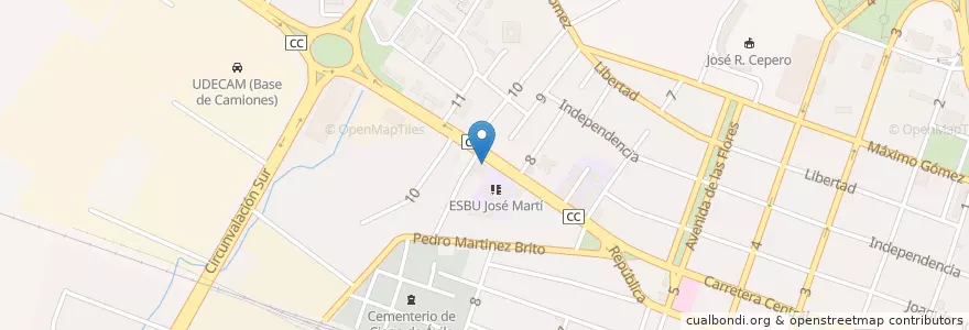 Mapa de ubicacion de Oficinas BPA en キューバ, Ciego De Ávila, Ciego De Ávila, Ciudad De Ciego De Ávila, Ciudad De Ciego De Ávila.