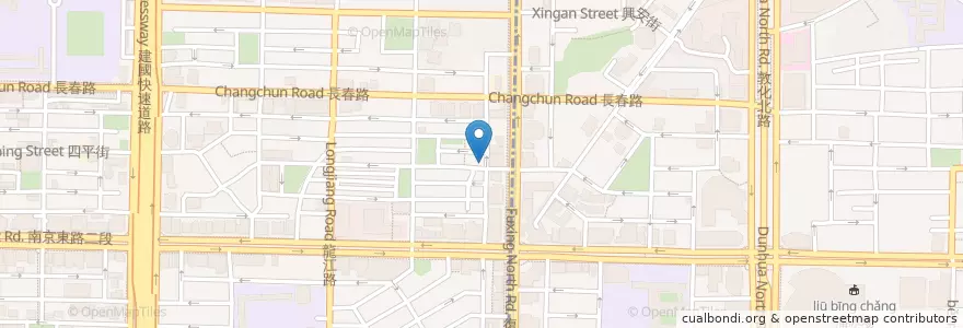 Mapa de ubicacion de 大江南北鍋貼水餃麵食館 en Taiwan, Nuova Taipei, Taipei, Distretto Di Songshan.