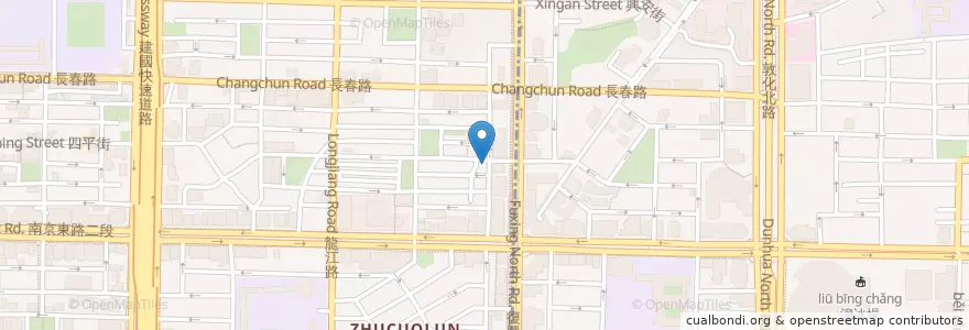 Mapa de ubicacion de 阿布生活咖啡館 en Taiwan, Nuova Taipei, Taipei, Distretto Di Songshan.