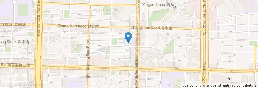 Mapa de ubicacion de 藥膳羊肉麵 en Taiwan, Nuova Taipei, Taipei, Distretto Di Songshan.