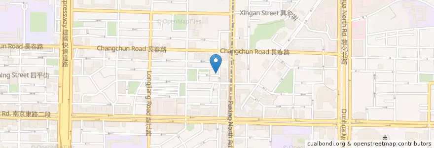Mapa de ubicacion de 哇哉!!豬腳飯 en 臺灣, 新北市, 臺北市, 松山區.