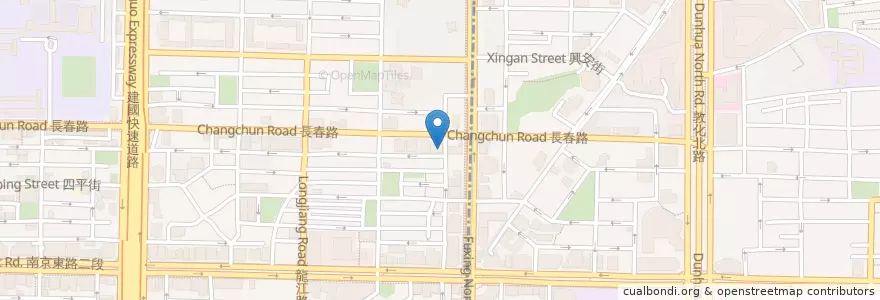 Mapa de ubicacion de 丁媽媽手工水餃南京分店 en 台湾, 新北市, 台北市, 松山区.