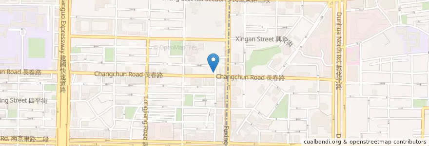 Mapa de ubicacion de 老虎醬溫州大餛飩 en 臺灣, 新北市, 臺北市, 松山區.