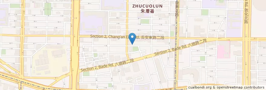 Mapa de ubicacion de 永吉自助餐 en 臺灣, 新北市, 臺北市, 中山區.